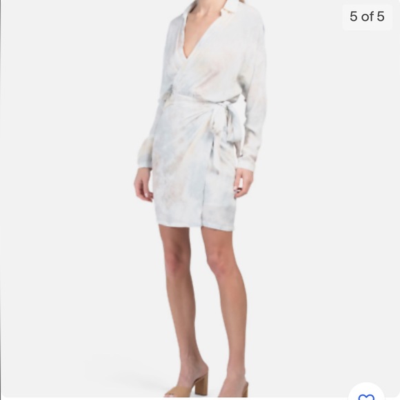 young fabulous and broke tie dye wrap dress - Picture 4 of 4